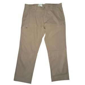 Copper & Oak Supply Co Mens Tan Utility Pants 38x29 Polyester Work Trousers NEW